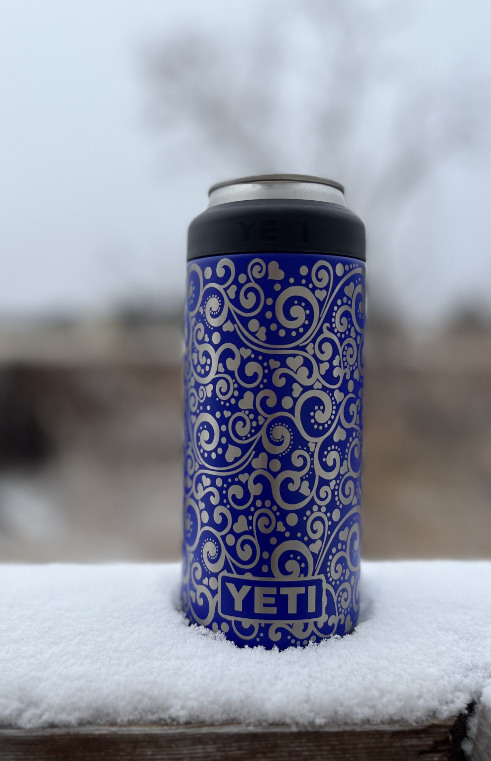 Engraved Yeti with Hearts