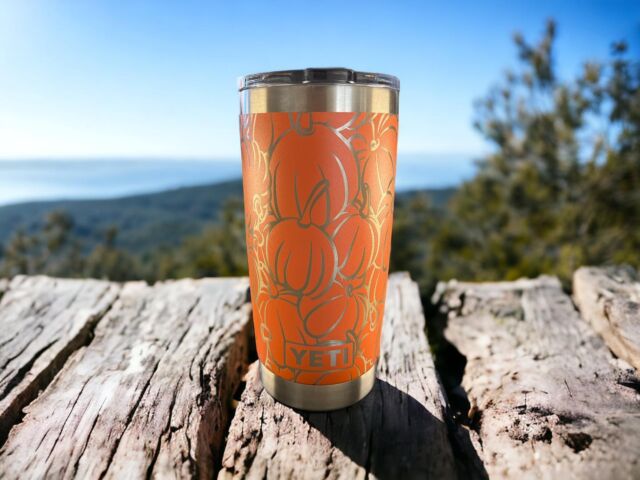 Custom Engraved Rocky Mountain Roastery Logo Travel Mugs